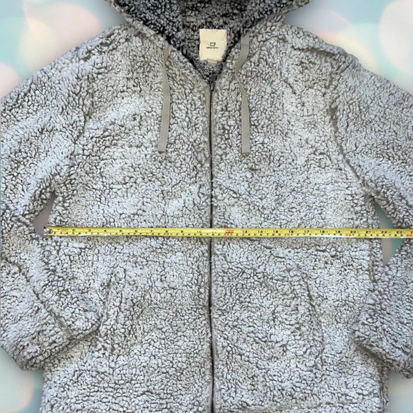 Thread + Supply Women’s Gray Sherpa Sweatshirt Hoodie Size M - Picture 4 of 6